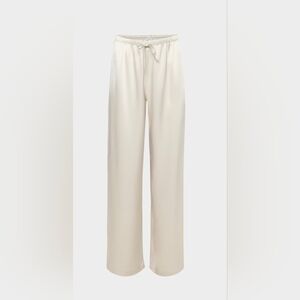 Aritzia Babaton Archer Satin Pant In Matte Pearl